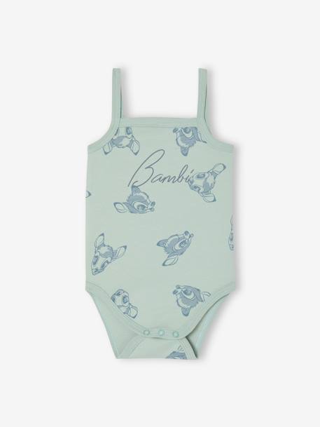 Pack of 2 Bodysuits with Thin Straps, DISNEY® Bambi, for Babies mint green 