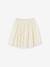 Occasion Wear Skirt with Embroidered Iridescent Flowers vanilla 