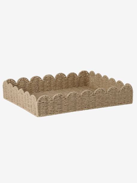 FESTON paper cord storage basket for changing table beige 