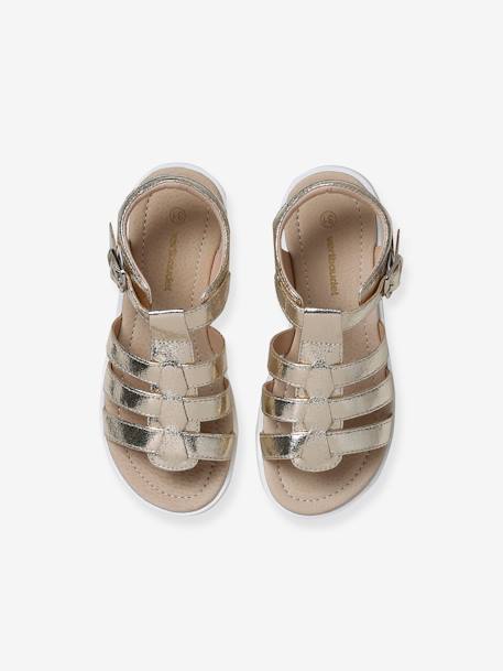 Multi-Strap Sandals for Children black+gold 