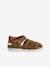 Leather Hook-&-Loop Sandals for Children, Designed for Autonomy camel 