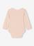 Pack of 2 long-sleeved baby bodysuits in pointelle knit pale pink 