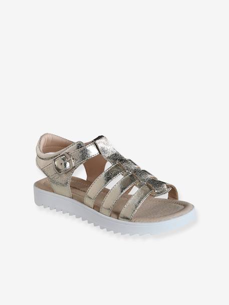 Multi-Strap Sandals for Children black+gold 