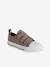 Printed Canvas Trainers with Hook-and-Loop Straps for Children printed beige+printed pink 