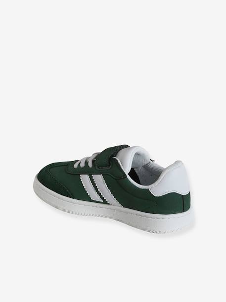 Lace-up & Hook-&-Loop Trainers for Children, Designed for Autonomy green+navy blue 
