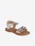 Occasion Wear Leather Sandals for Children, Designed for Autonomy gold 