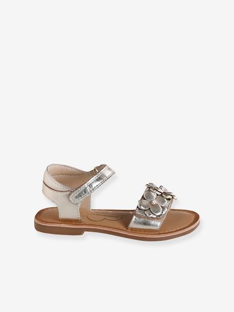 Occasion Wear Leather Sandals for Children, Designed for Autonomy gold 