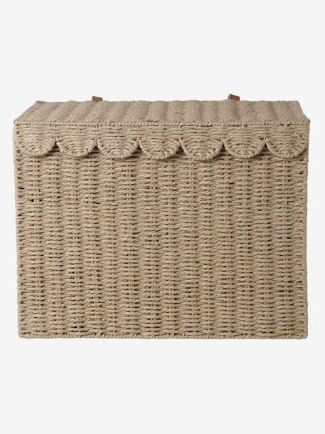 XL FESTON paper rope storage trunk beige 