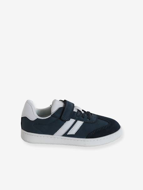 Lace-up & Hook-&-Loop Trainers for Children, Designed for Autonomy green+navy blue 