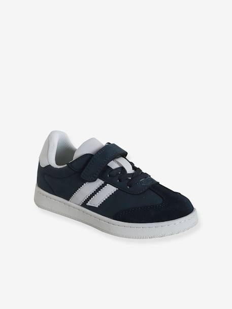 Lace-up & Hook-&-Loop Trainers for Children, Designed for Autonomy green+navy blue 