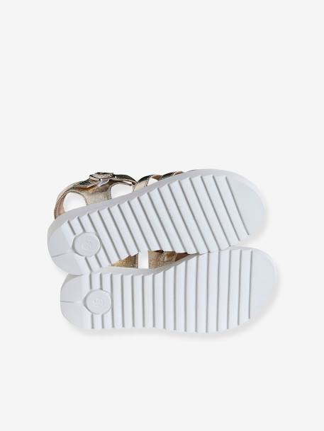 Multi-Strap Sandals for Children black+gold 