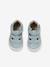 Leather Sandals with Hook-&-Loop Fastening for Babies, Designed for First Steps sage green 