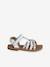 Leather Sandals with Hook-&-Loop Fastening for Toddlers set blue+white 