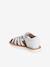 Leather Sandals with Closed Toe & Hook-&-Loop Fastening set pink+white 