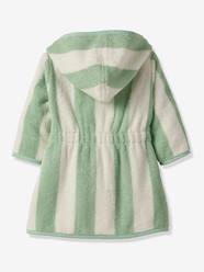 Striped Baby Dressing Gown with Recycled Cotton, TRANSAT Family Capsule Collection