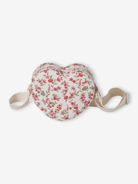 Heart-Shaped Bag for Girls ecru 