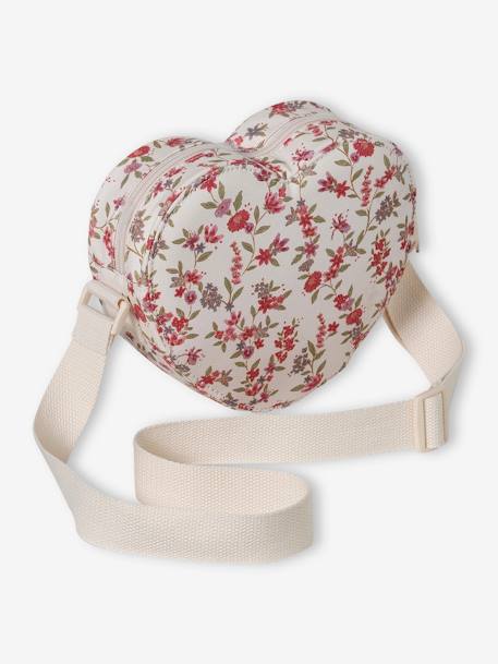Heart-Shaped Bag for Girls ecru 