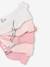 Pack of 5 Pairs of 'Cat' Socks for Babies pale pink 