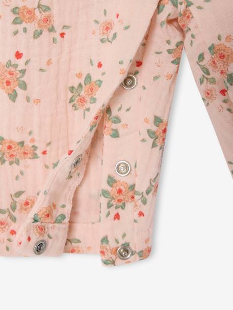 Wide Cotton Gauze Jumpsuit pale pink 