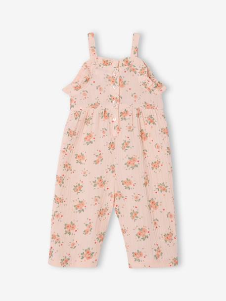 Wide Cotton Gauze Jumpsuit pale pink 