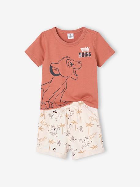 The Lion King T-Shirt & Shorts Set for Babies by Disney® rust 