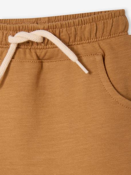 Bermuda Shorts in Fleece for Baby Boys caramel+Dark Blue+grey blue 