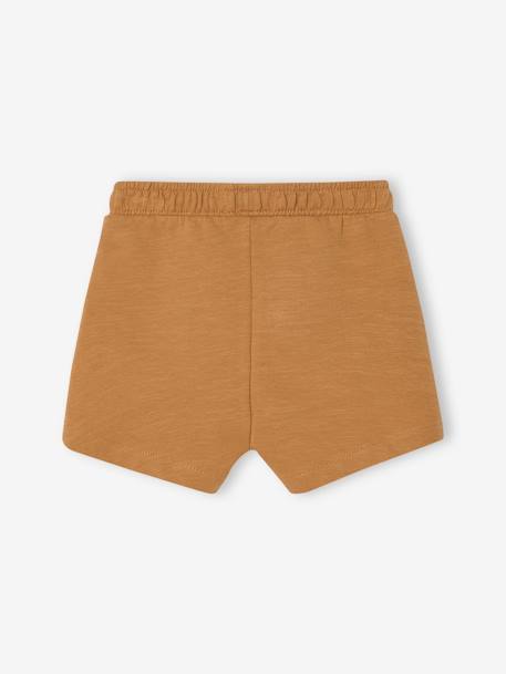 Bermuda Shorts in Fleece for Baby Boys caramel+Dark Blue+grey blue 
