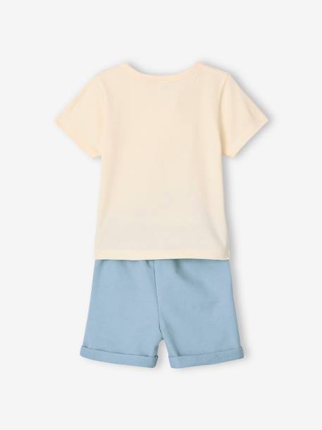 Disney® WINNIE THE POOH baby Tunisian t-shirt & shorts set chambray blue 