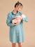 Nightshirt for Maternity & Nursing by ENVIE DE FRAISE emerald green+terracotta 
