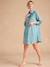 Nightshirt for Maternity & Nursing by ENVIE DE FRAISE emerald green+terracotta 