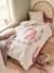 Duvet Cover + Pillowcase Set with Recycled Cotton for Children, Little Unicorn printed white 