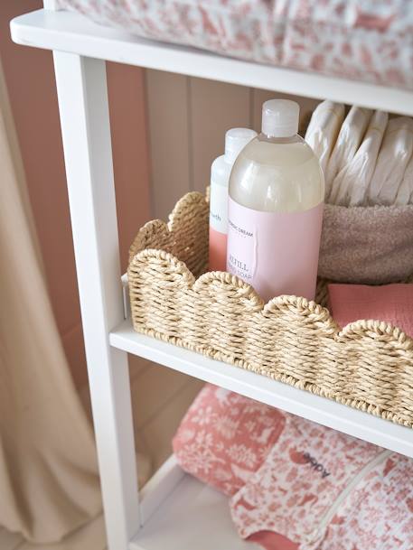 FESTON paper cord storage basket for changing table beige 