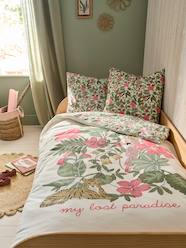 Bedding & Decor-Child's Bedding-Duvet Cover + Pillowcase Set with Recycled Cotton for Children, Tropical 