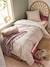 Duvet Cover + Pillowcase Set with Recycled Cotton for Children, Little Unicorn printed white 