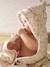 BABYLON hooded towel with cotton gauze + mitt printed beige 