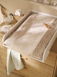 -Dual Fabric Changing Mattress Cover in Cotton Gauze/Towelling