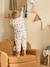 Footed Jumpsuit, Long Detachable Sleeves, PETIT ELEPHANT printed white 