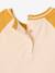 Organic cotton long-sleeved 'cool baby' T-shirt for babies mustard 