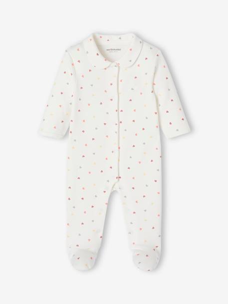 Sleepsuit baby gift set and 2 customisablelittle heart bodysuits sweet pink 