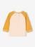Organic cotton long-sleeved 'cool baby' T-shirt for babies mustard 