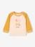 Organic cotton long-sleeved 'cool baby' T-shirt for babies mustard 