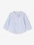 Striped Shirt & Trousers Set for Babies navy blue 