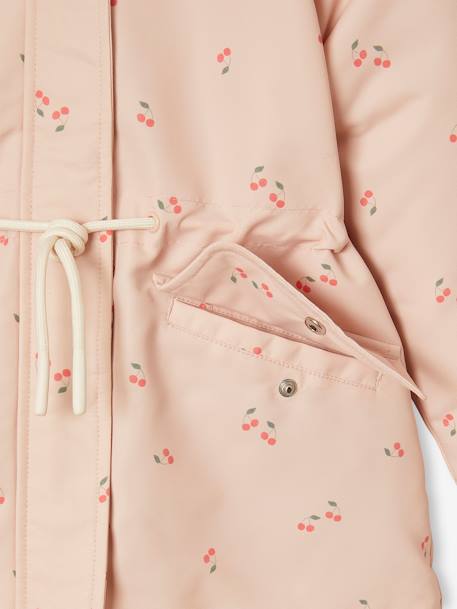 3-in-1 girls' parka pale pink 