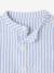 Striped Shirt & Trousers Set for Babies navy blue 