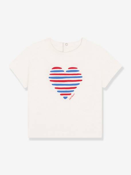 Short Sleeve T-Shirt for Babies, PETIT BATEAU white 