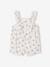 Occasion Wear Playsuit in Plumetis for Babies printed white 