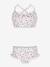 Floral Two-Piece Swimsuit for Girls, PETIT BATEAU white 