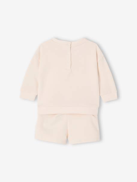 Sweatshirt & Shorts Set for Babies ecru 