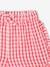 Seersucker Gingham Shorts for Babies chequered red 