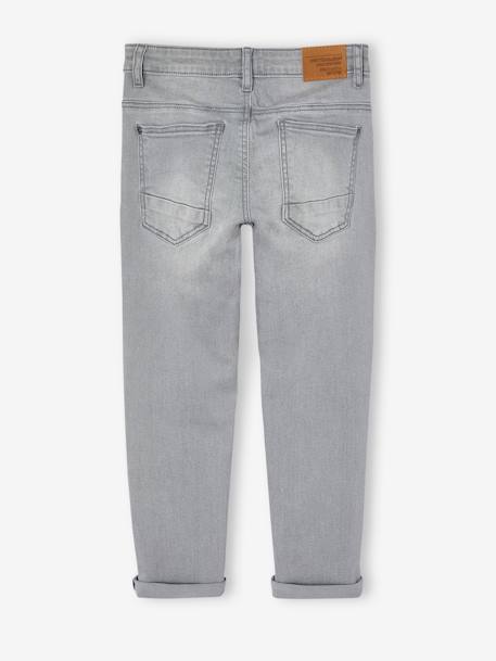 Slim morphological jeans for boy size large Dark Blue+Dark Grey+Denim Blue+denim grey+double stone 